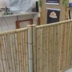 Cerca de bambu decorativa