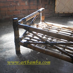 sofá de bambu