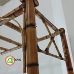 pérgola de bambu desmontável
