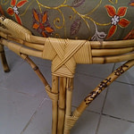 Cadeira redonda de bambu