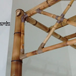 pérgola de bambu desmontável