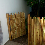 cerca personalizada de bambu