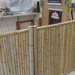 como fazer um painel de bambu