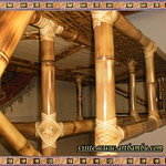 balcão de bambu decorativo