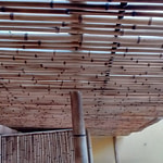 Cobertura com bambu na decoração