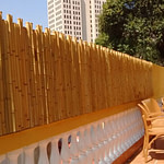 Cerca de bambu decorativa
