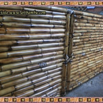 balcão de bambu