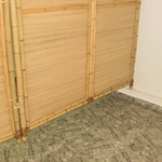Biombos de bambu coberto com palha